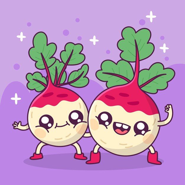Ilustración de dibujos animados de comida