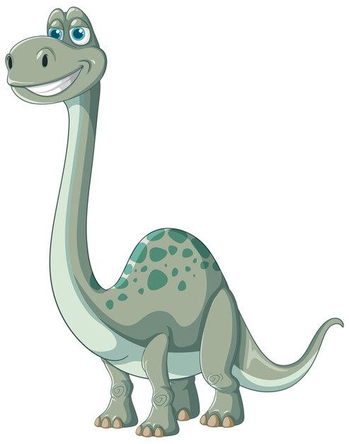 Ilustración de dibujos animados de dinosaurios felices