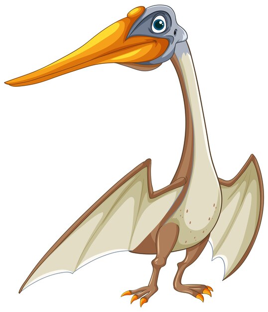 Ilustración de dibujos animados de dinosaurios pterodáctilos