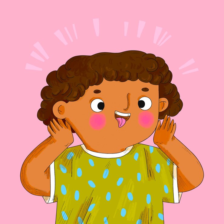 Vector gratuito ilustración de dibujos animados de ojos cruzados dibujados a mano