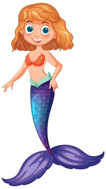 Ilustración de dibujos animados de sirenas alegres