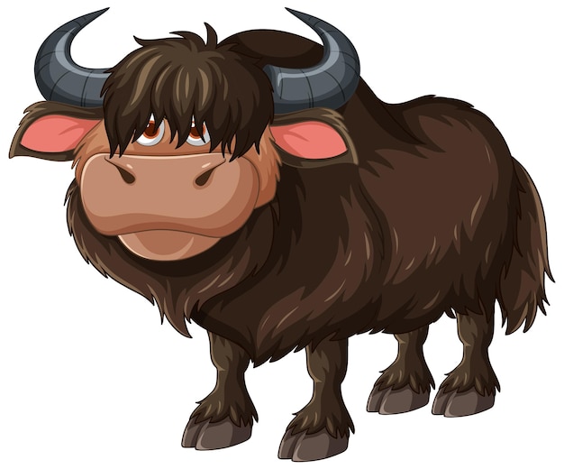 Ilustración de dibujos animados de Yak