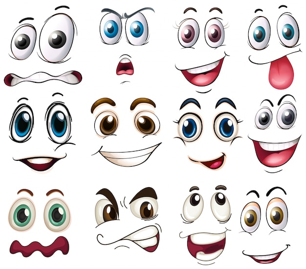 Ilustración de diferentes expresiones