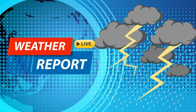 Ilustración dinámica del informe meteorológico