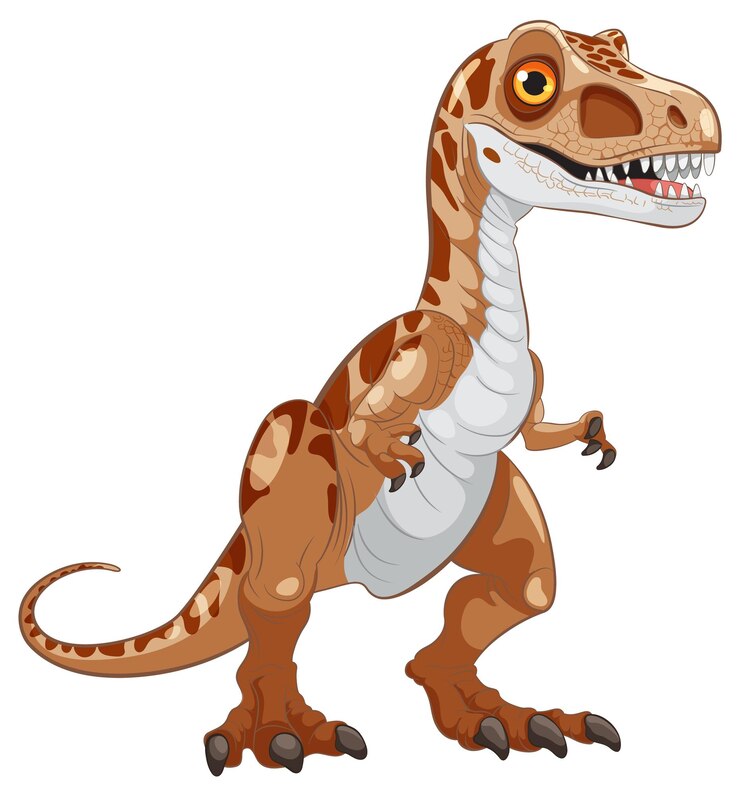 Vector gratuito ilustración de dinosaurio de dibujos animados