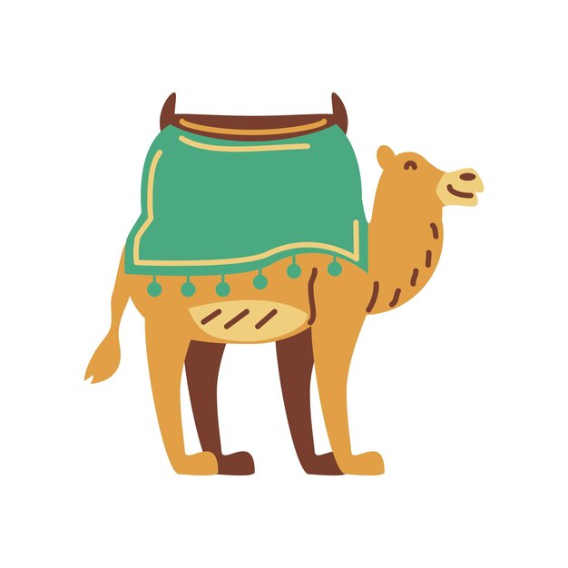 ilustración de diseño aislado de camello árabe