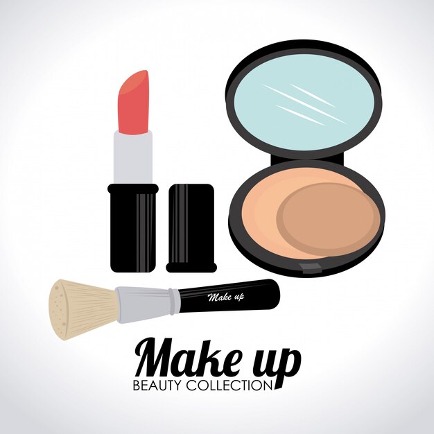 Ilustración de diseño de cosméticos