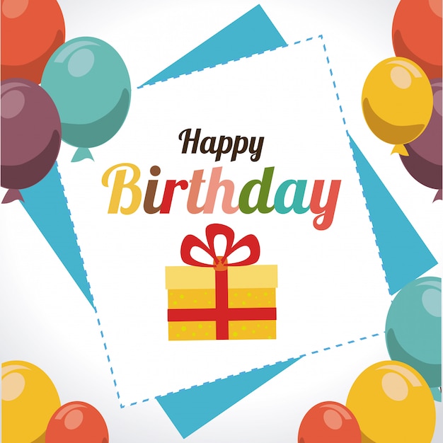 Ilustración de diseño de cumpleaños