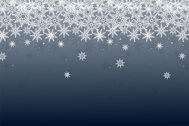 Ilustración de diseño de degradado de copo de nieve