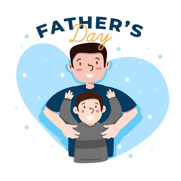 Ilustración con diseño del día del padre