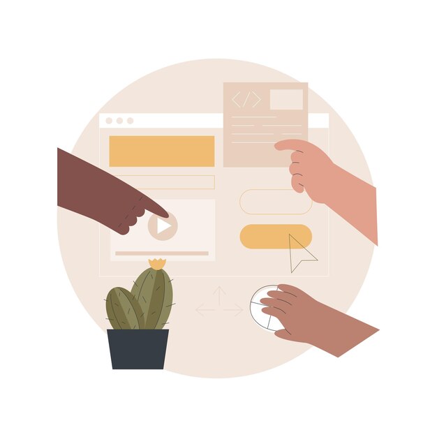 Ilustración de diseño de experiencia