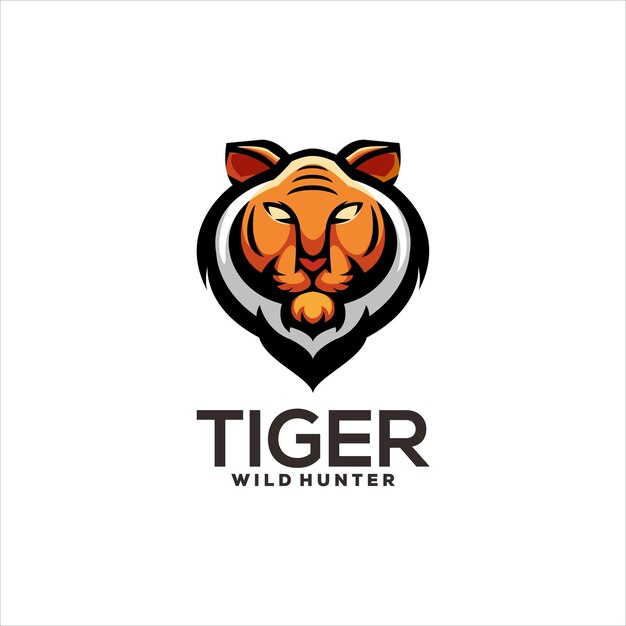 Ilustración de diseño de logotipo de esport de tigre