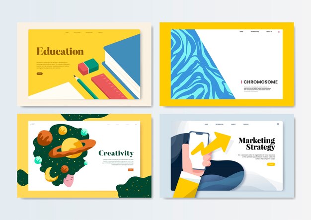 Ilustración de diseño de plantilla de flyer colorido