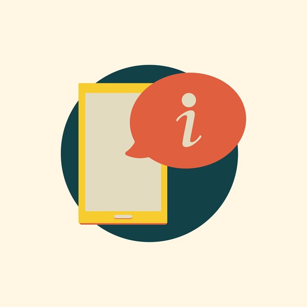 Ilustración del dispositivo digital con el icono de alerta