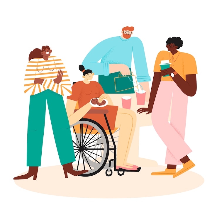Ilustración de diversidad dibujada a mano