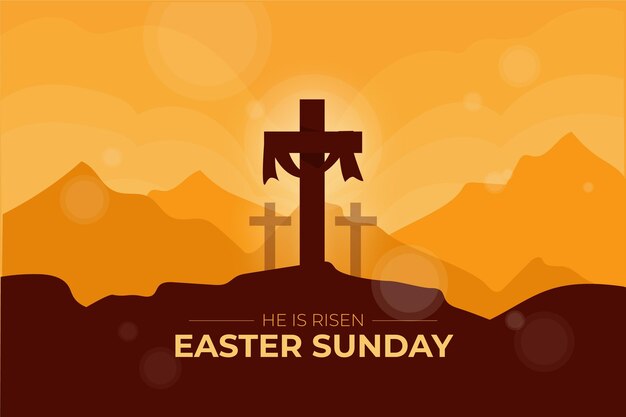 Ilustración de domingo de pascua