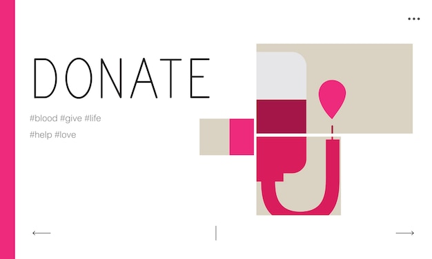 Vector gratuito ilustración de la donación de sangre