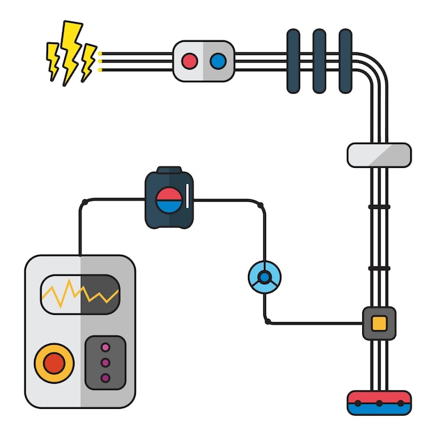 Ilustración de la electricidad