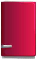 Vector gratuito ilustración elegante y moderna de un refrigerador rojo