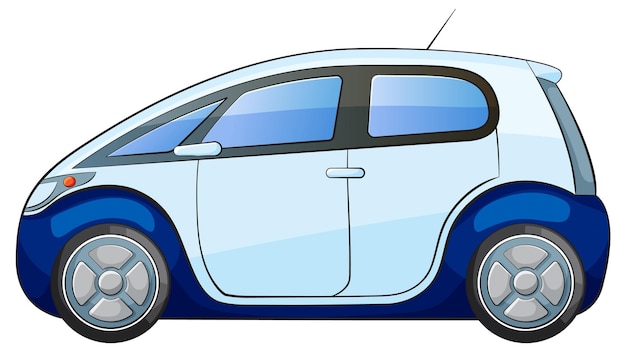 Ilustración elegante de un vehículo eléctrico moderno