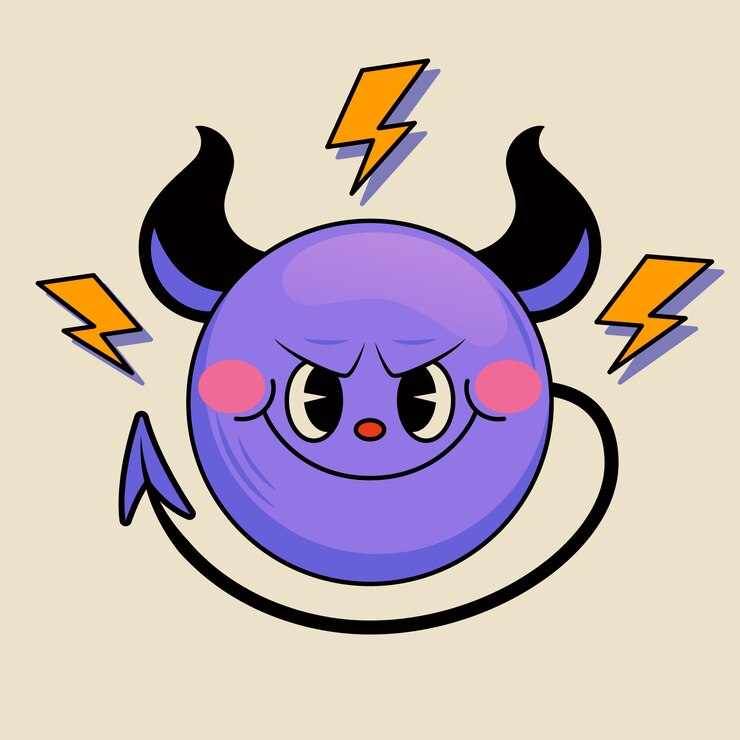 Ilustración del emoji de los cuernos