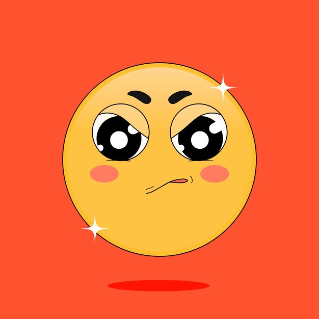 Ilustración de un emoji de odio