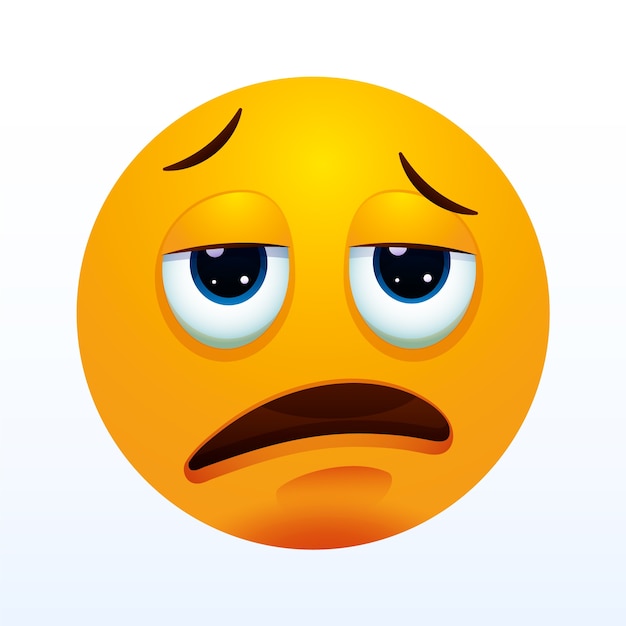 Ilustración de emojis aburridos con gradiente