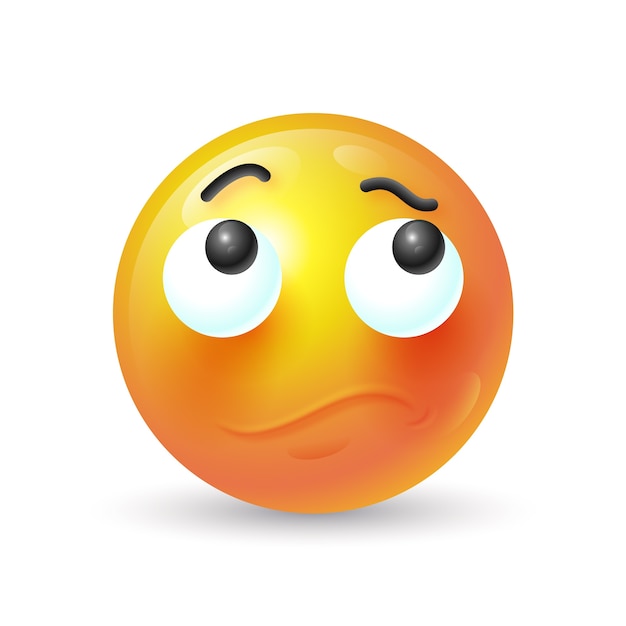 Ilustración de emojis aburridos con gradiente