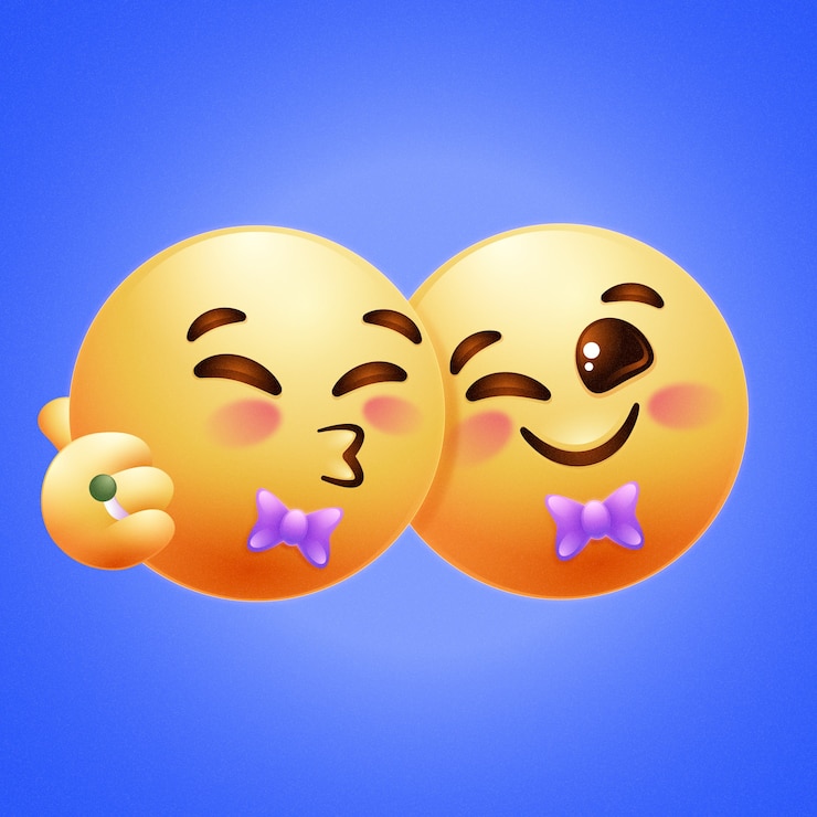 Vector gratuito ilustración de emojis de boda con gradiente