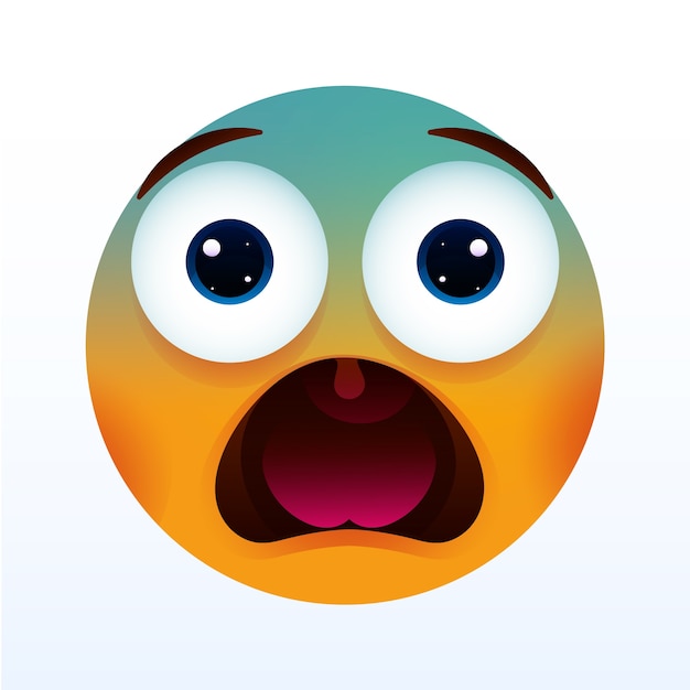 Ilustración de emojis con conmoción de gradiente