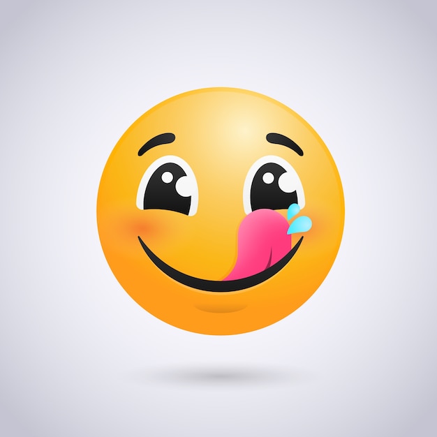 Ilustración de emojis con gradiente hambriento
