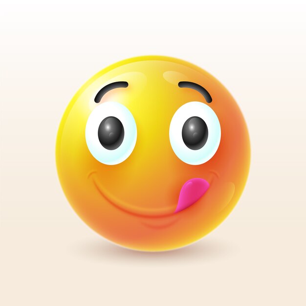Ilustración de emojis con gradiente hambriento