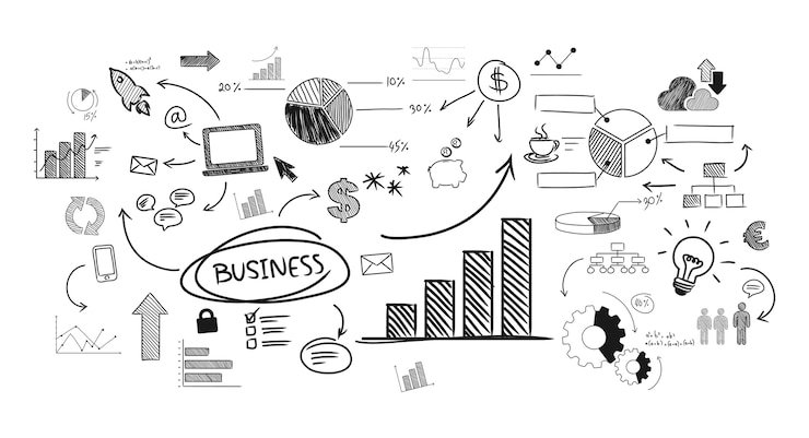 Vector gratuito ilustración de la empresa de inicio