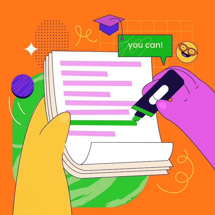 Vector gratuito ilustración de ensayo dibujado a mano