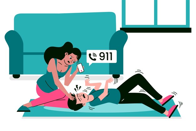 Ilustración de epilepsia dibujada a mano