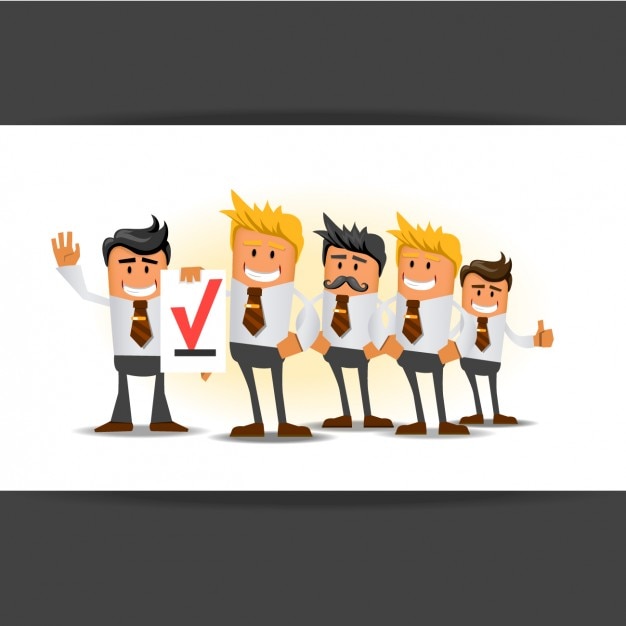 Vector gratuito ilustración de equipo de negocios
