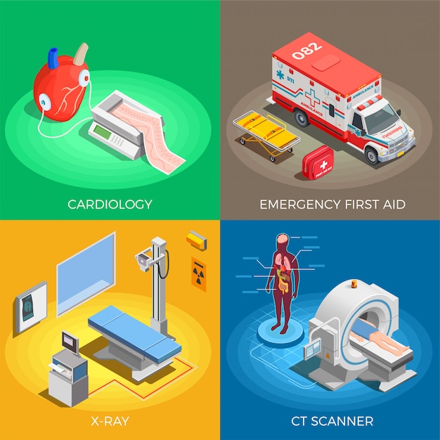 Vector gratuito ilustración de equipos médicos