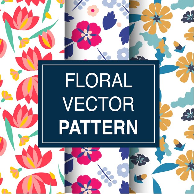 Ilustración de estampado de flores