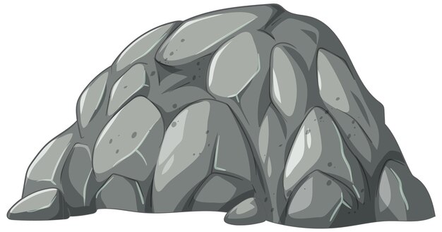 Ilustración estilizada de una formación rocosa