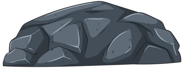 Ilustración estilizada de roca vectorial