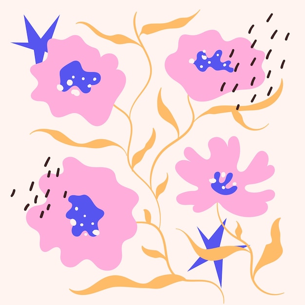 Ilustración de estilo matisse dibujado a mano