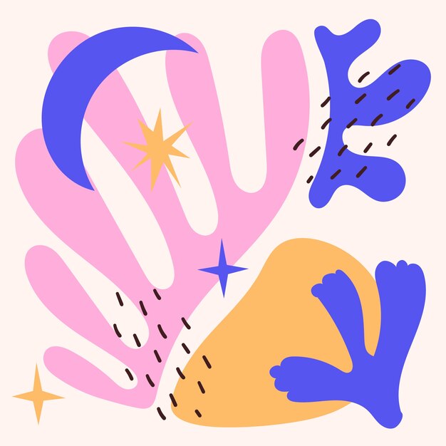 Ilustración de estilo matisse dibujado a mano