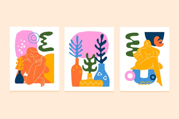 Ilustración de estilo matisse de diseño plano