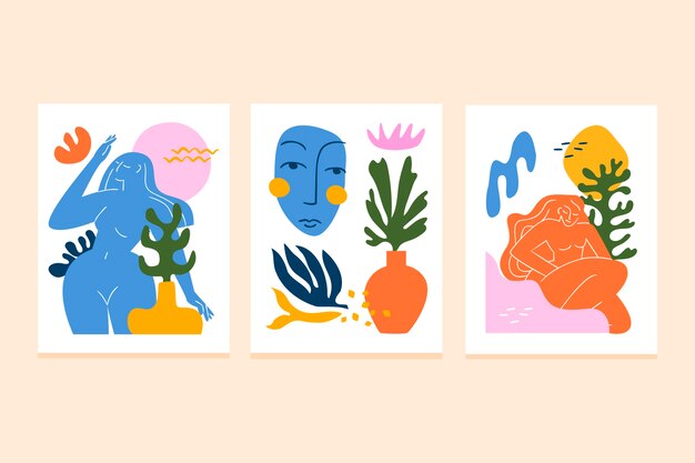 Ilustración de estilo matisse de diseño plano