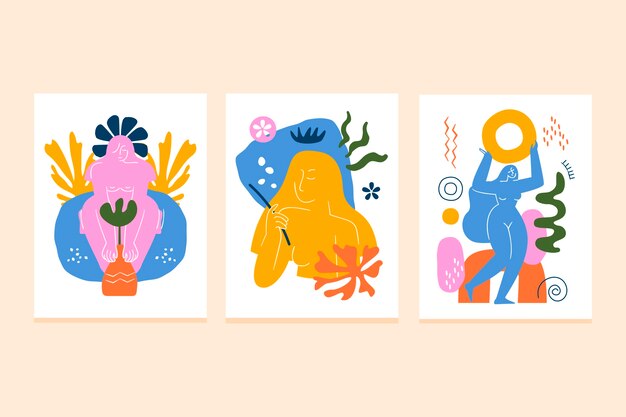 Ilustración de estilo matisse de diseño plano