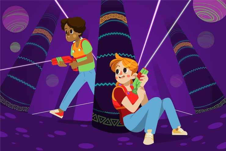 Vector gratuito ilustración de etiqueta láser de diseño plano