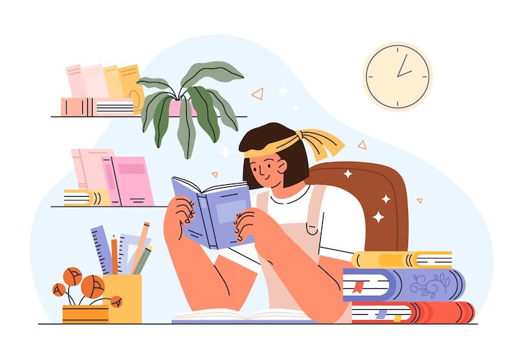 Vector gratuito ilustración de examen de ingreso a la universidad dibujado a mano