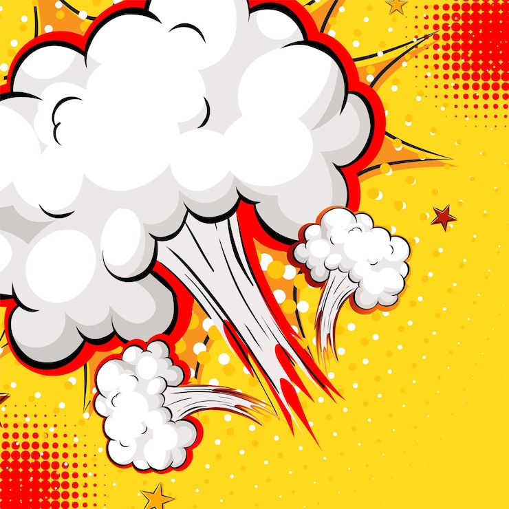 Vector gratuito ilustración de explosión de estilo cómico