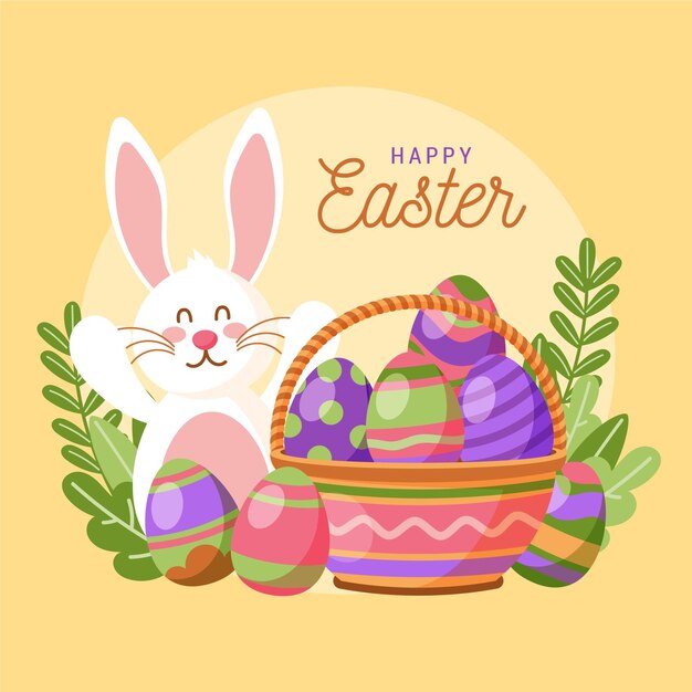 Ilustración de feliz pascua