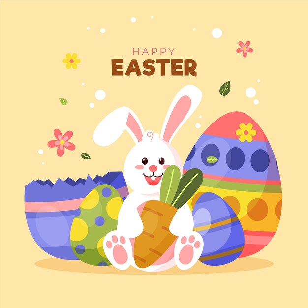 Ilustración de feliz pascua